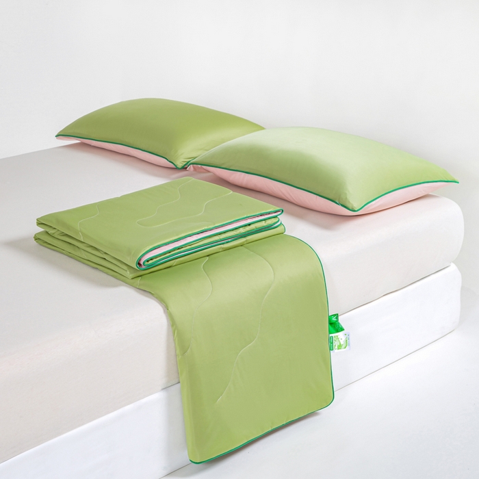 91家纺网 家纺一手货源 找家纺 爱彼家纺 2026春夏新款A类氨纶凉感丝西瓜大豆瓜瓜被夏被夏凉被空调被-系列二 瓜瓜被-蜜瓜粉