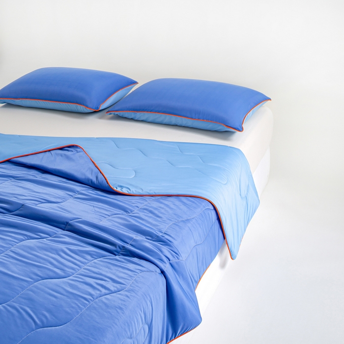 91家纺网 家纺一手货源 找家纺 爱彼家纺 2026春夏新款A类氨纶凉感丝西瓜大豆瓜瓜被夏被夏凉被空调被-系列二 瓜瓜被-天空蓝