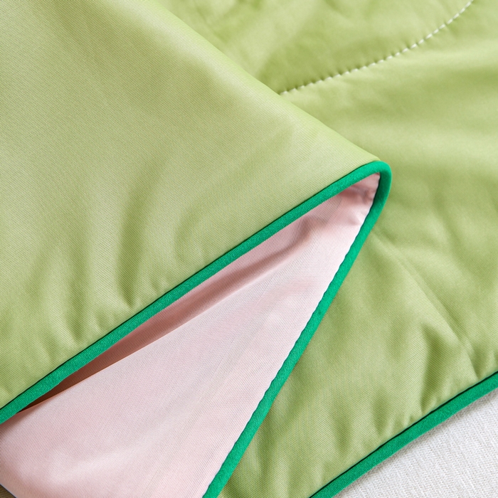 91家纺网 家纺一手货源 找家纺 爱彼家纺 2026春夏新款A类氨纶凉感丝西瓜大豆瓜瓜被夏被夏凉被空调被-系列二 瓜瓜被-蜜瓜粉