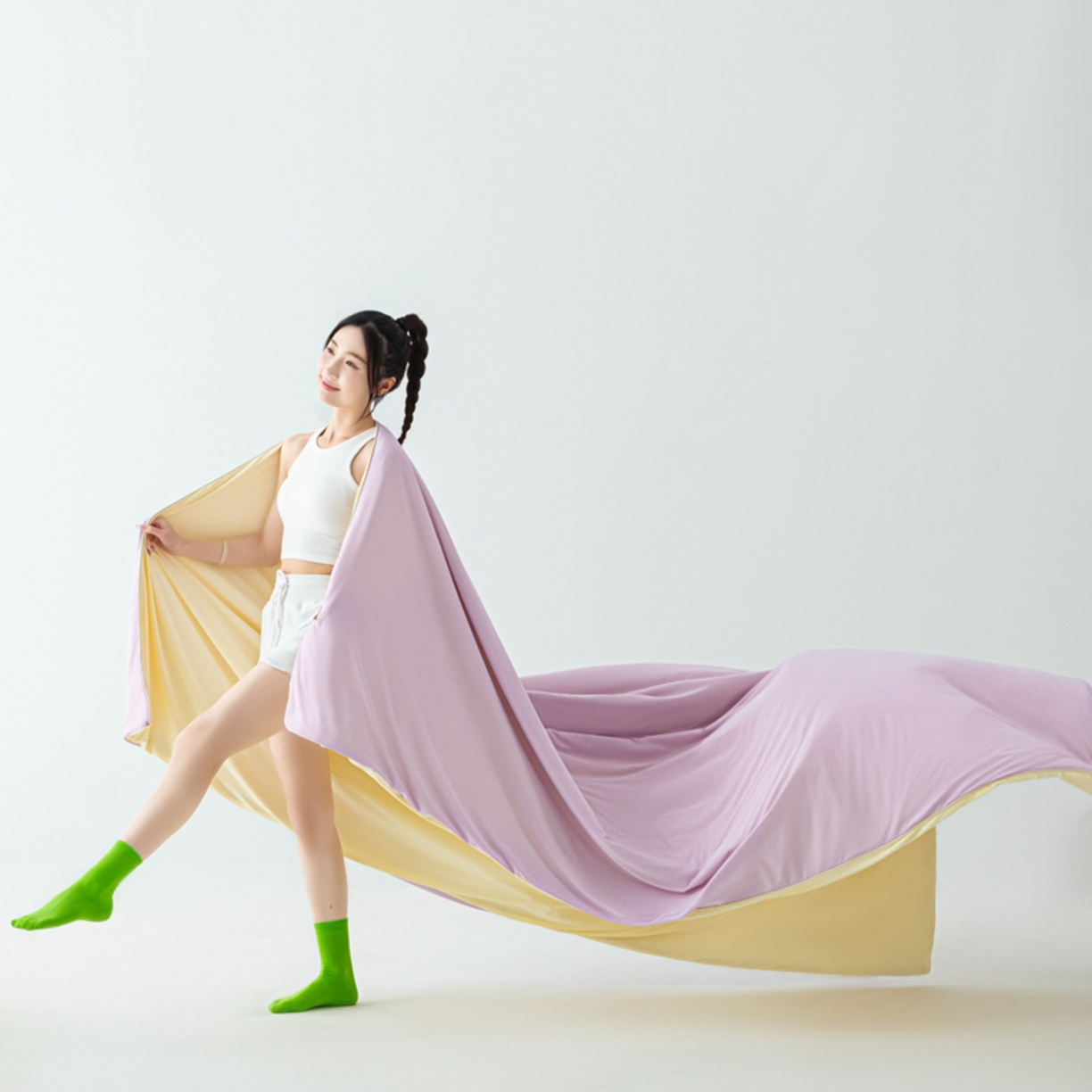 爱彼家纺 2026夏季新款薄荷冰香凉感丝夏被夏凉被空调被-薄荷系列一 薄荷紫