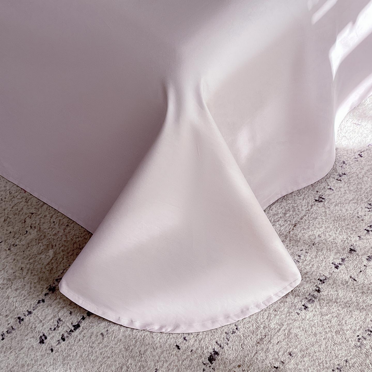 91家纺网 家纺一手货源 找家纺 帅露家纺 2026新款A类全棉纯棉亮面浮雕提花四件套 蝶梦-淡雅紫