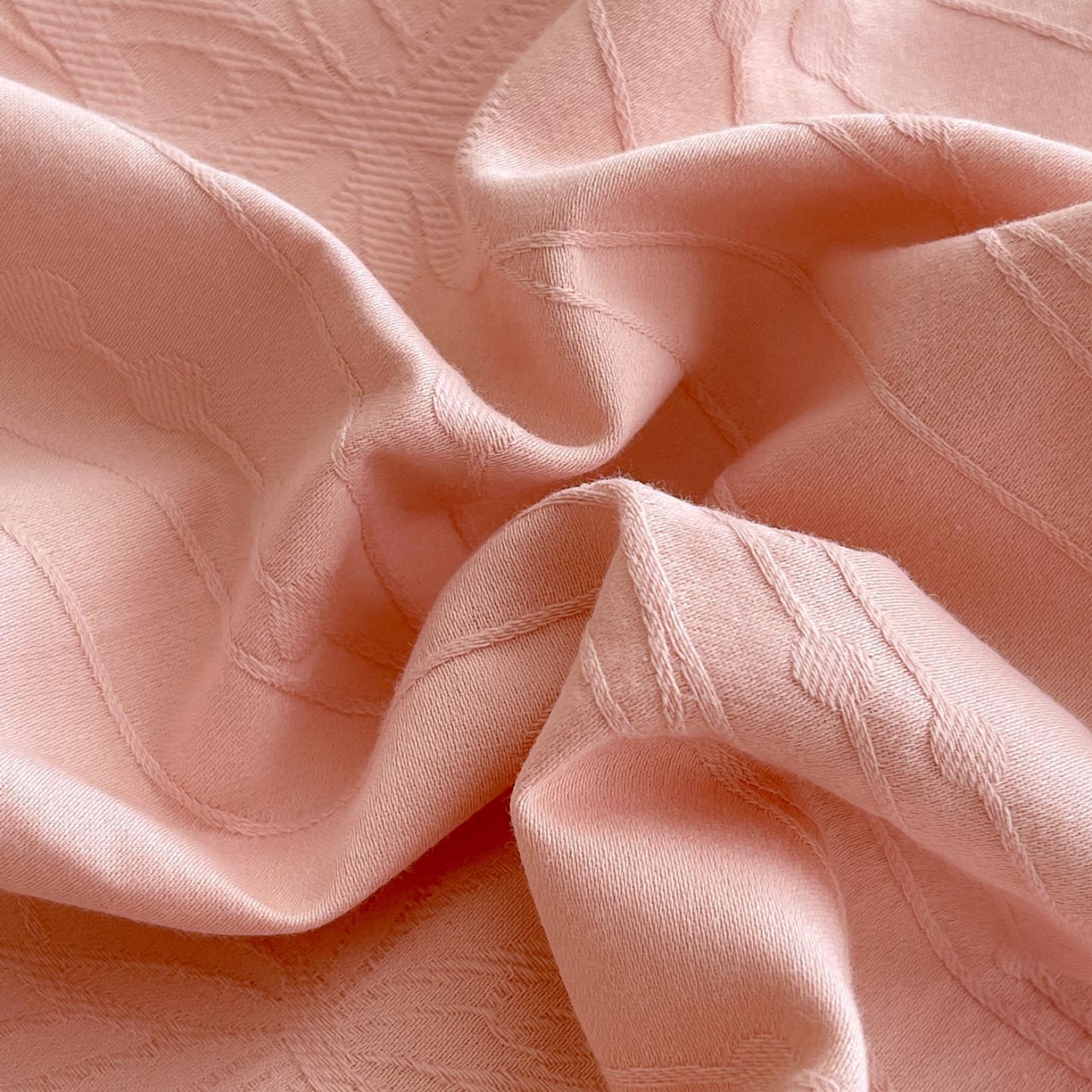 91家纺网 家纺一手货源 找家纺 帅露家纺 2026新款A类全棉纯棉亮面浮雕提花四件套 蝶梦-唯美粉