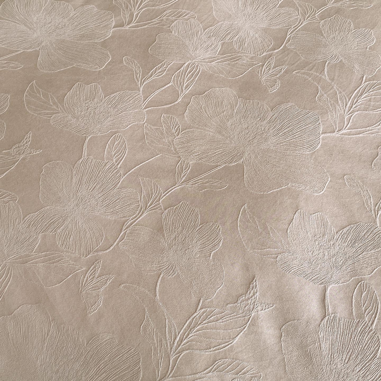 91家纺网 家纺一手货源 找家纺 帅露家纺 2026新款A类全棉纯棉亮面浮雕提花四件套 花柔玉净-金属灰