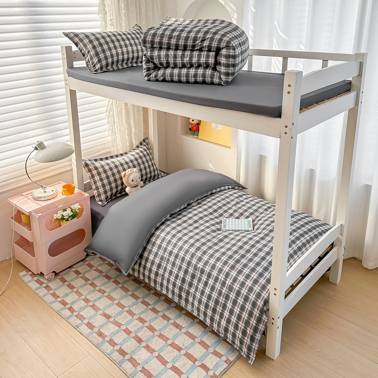 91家纺网 家纺一手货源 找家纺 （总）楠沐家纺 2026新款大学生宿舍多件套学生三件套被褥全套六件套床垫枕芯被芯四件套