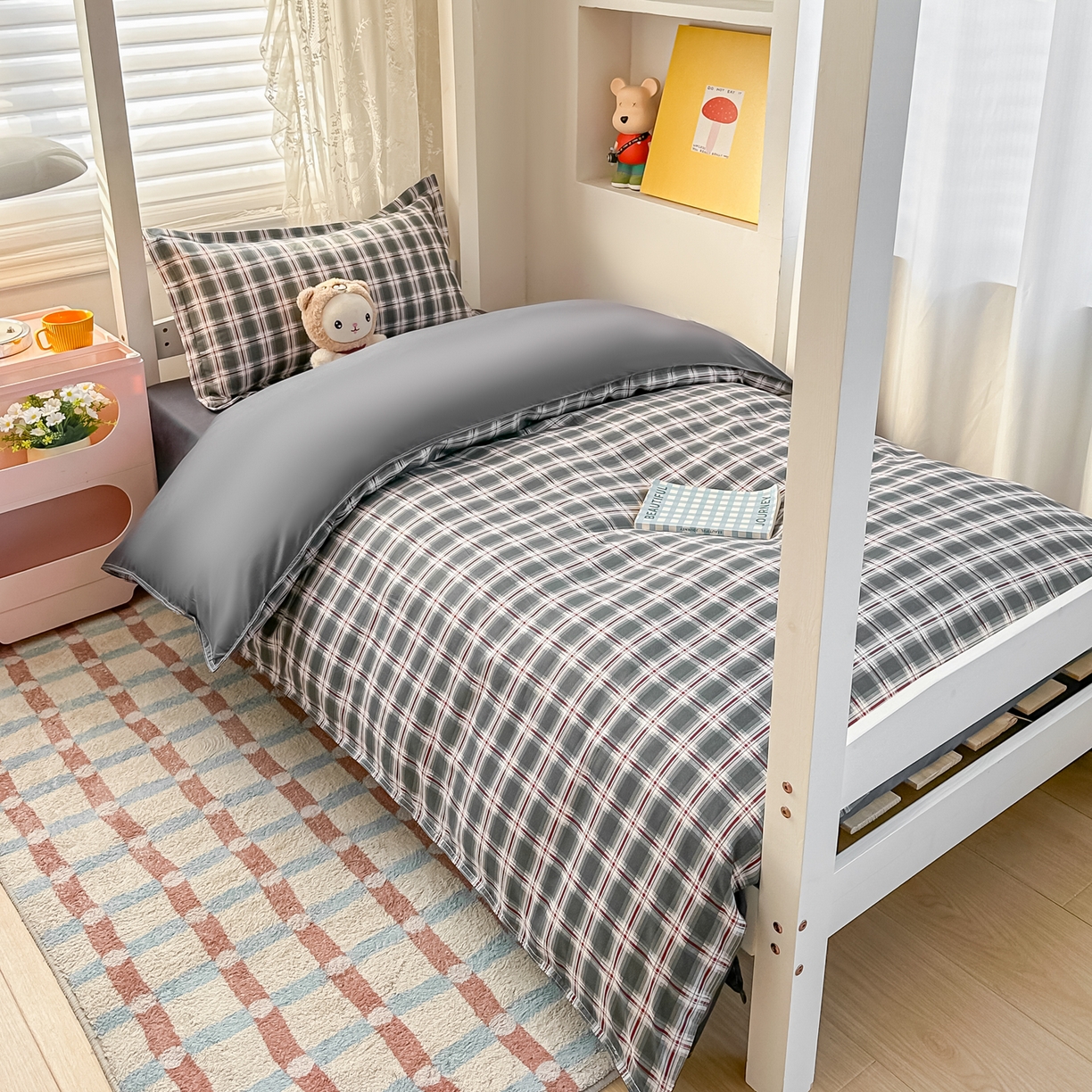 91家纺网 家纺一手货源 找家纺 （总）楠沐家纺 2026新款大学生宿舍多件套学生三件套被褥全套六件套床垫枕芯被芯四件套