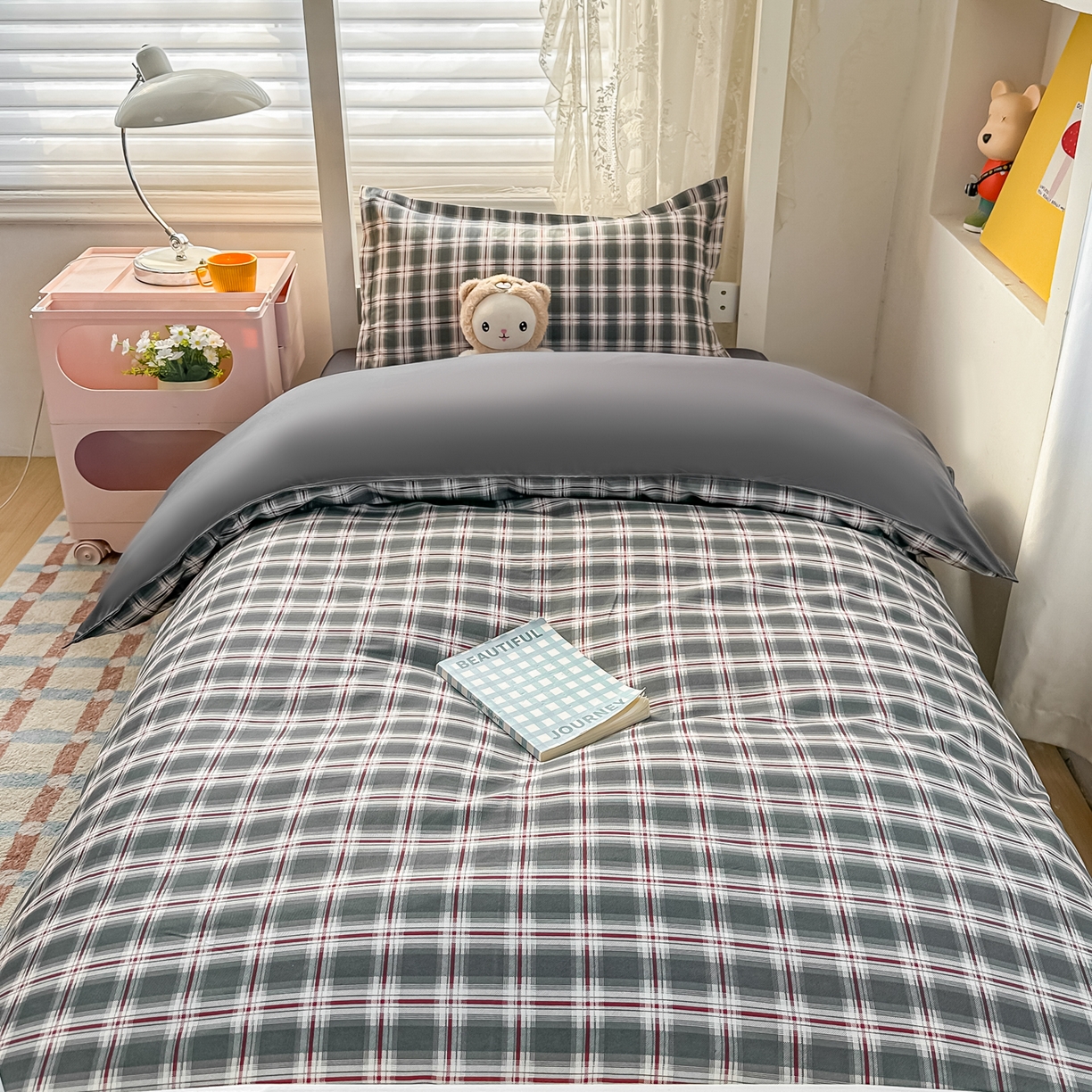 91家纺网 家纺一手货源 找家纺 （总）楠沐家纺 2026新款大学生宿舍多件套学生三件套被褥全套六件套床垫枕芯被芯四件套