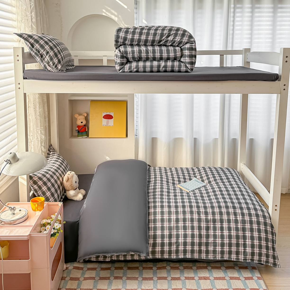 91家纺网 家纺一手货源 找家纺 （总）楠沐家纺 2026新款大学生宿舍多件套学生三件套被褥全套六件套床垫枕芯被芯四件套