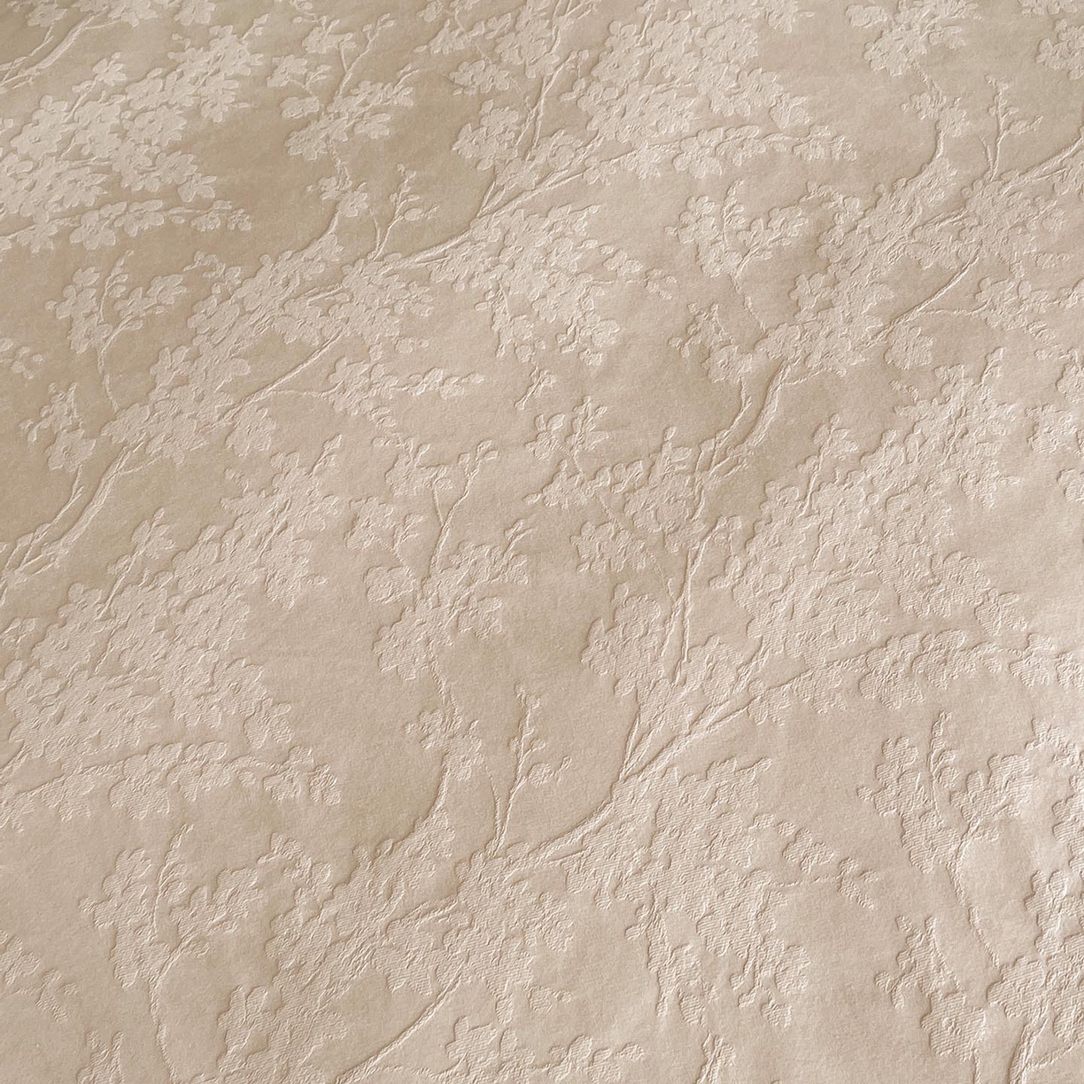 91家纺网 家纺一手货源 找家纺 帅露家纺 2026新款A类全棉纯棉亮面浮雕提花四件套 梦幻花园-米杏