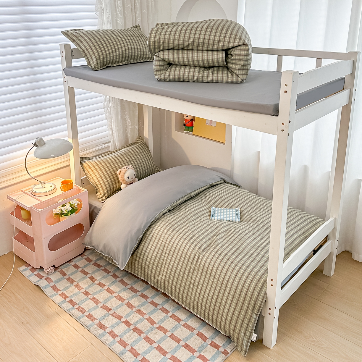 楠沐家纺 2026新款大学生宿舍多件套学生三件套被褥全套六件套床垫枕芯被芯四件套 觅遇