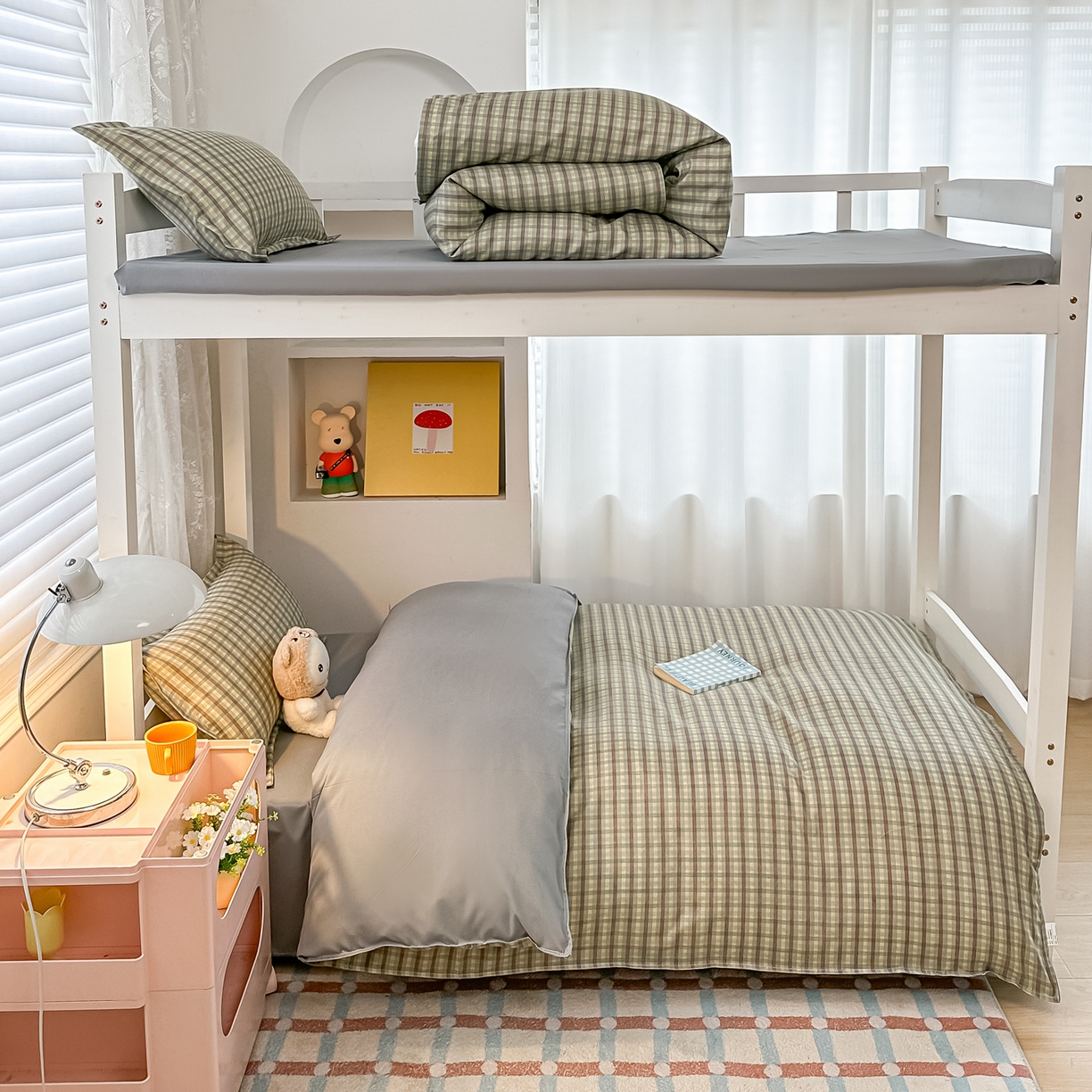 91家纺网 家纺一手货源 找家纺 楠沐家纺 2026新款大学生宿舍多件套学生三件套被褥全套六件套床垫枕芯被芯四件套 觅遇