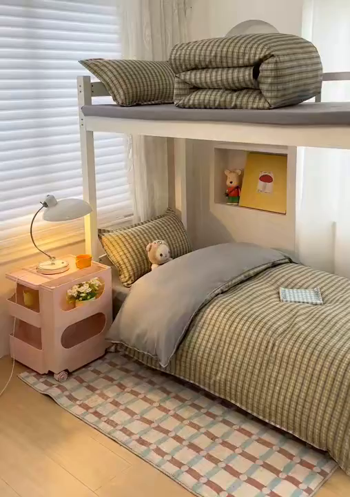 91家纺网 家纺一手货源 找家纺 楠沐家纺 2026新款大学生宿舍多件套学生三件套被褥全套六件套床垫枕芯被芯四件套 觅遇