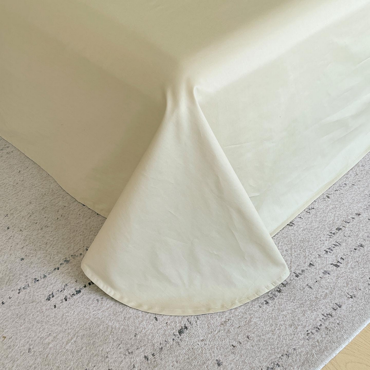 91家纺网 家纺一手货源 找家纺 帅露家纺 2026新款A类全棉纯棉亮面浮雕提花四件套 芊芊叶语-奶绿