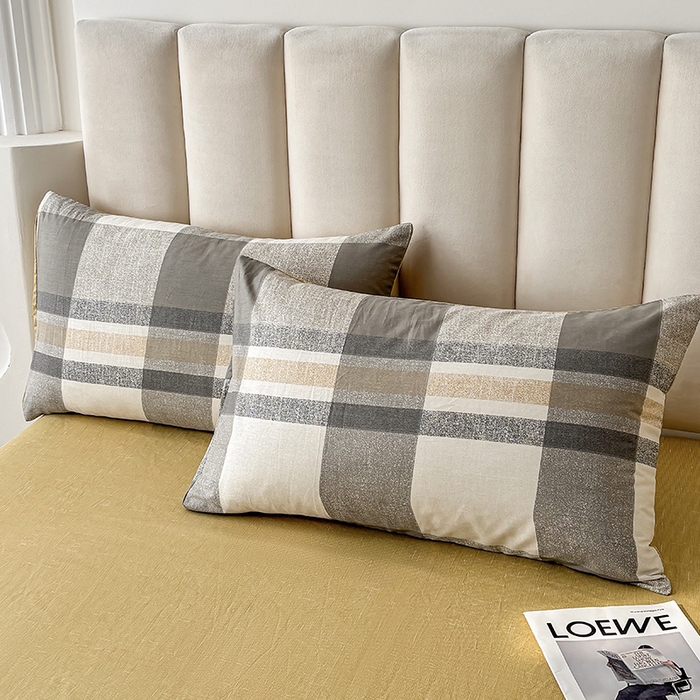 91家纺网 家纺一手货源 找家纺 宇彬家纺 2026直播新款13070全棉纯棉印花床单床笠款四件套和单被套喷气清新简约（缩水足可定做）冬日街灯-咖