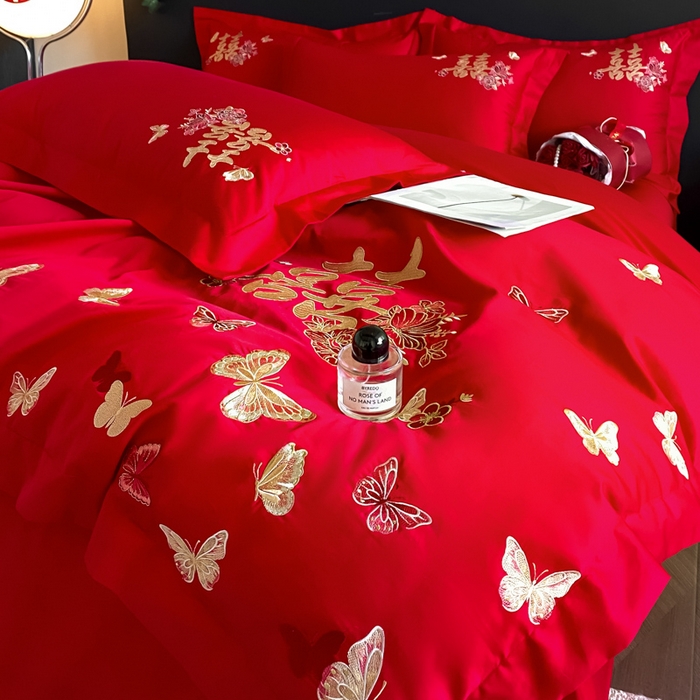 91家纺网 家纺一手货源 找家纺 （总）帝王家纺 2025冬季新款高克重浮雕刺绣牛奶绒四件套加厚保暖双面珊瑚绒-漫叶