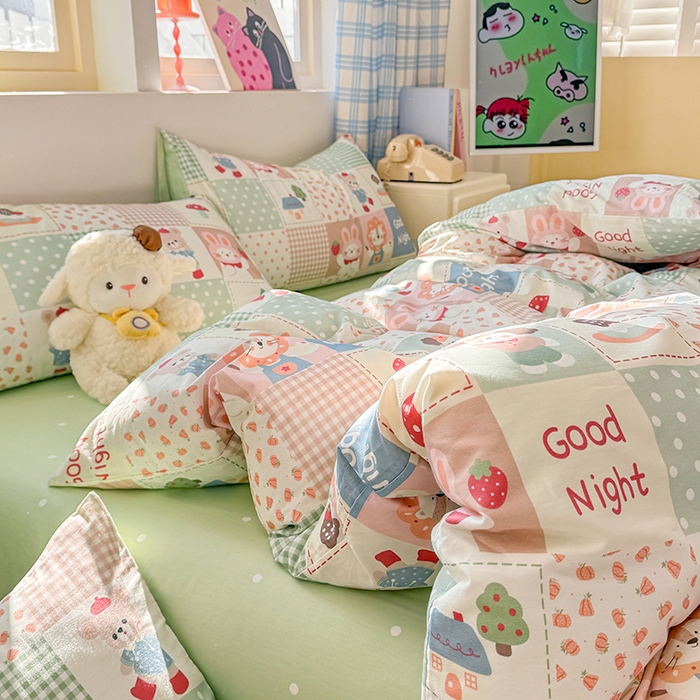 91家纺网 家纺一手货源 找家纺 （总）缦彩 2026新款卡通全棉纯棉被套单被套被套单件