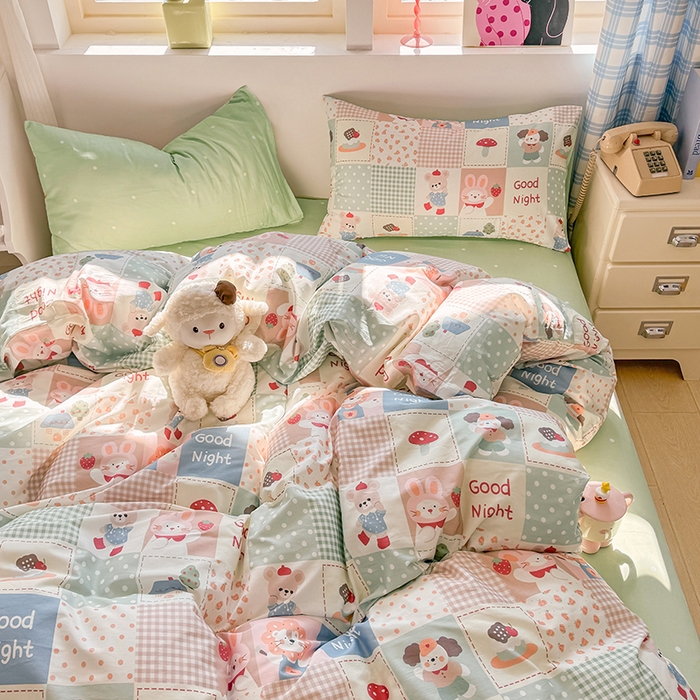 91家纺网 家纺一手货源 找家纺 （总）缦彩 2026新款卡通全棉纯棉被套单被套被套单件