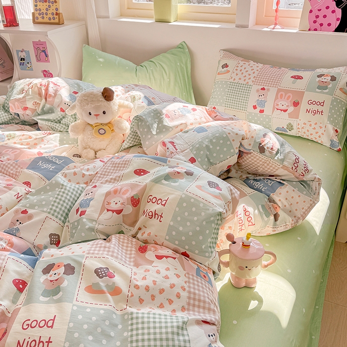 91家纺网 家纺一手货源 找家纺 （总）缦彩 2026新款卡通全棉纯棉被套单被套被套单件