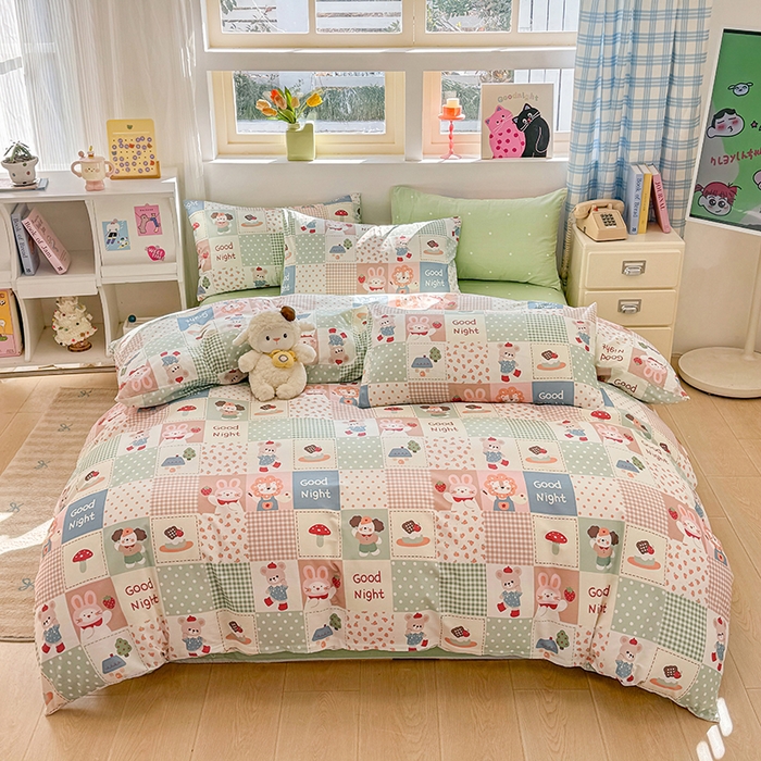 91家纺网 家纺一手货源 找家纺 （总）缦彩 2026新款卡通全棉纯棉被套单被套被套单件