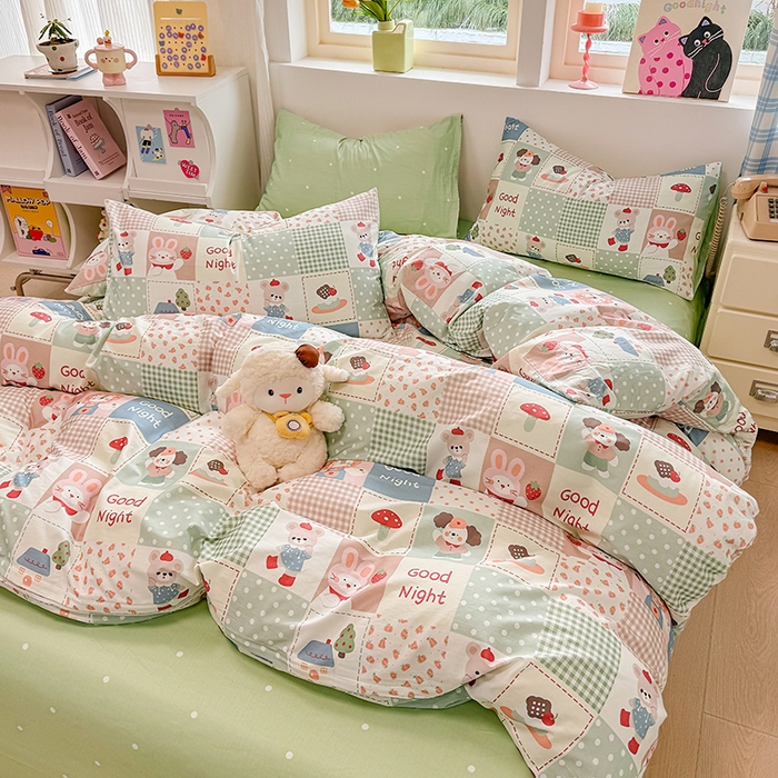 91家纺网 家纺一手货源 找家纺 （总）缦彩 2026新款卡通全棉纯棉被套单被套被套单件