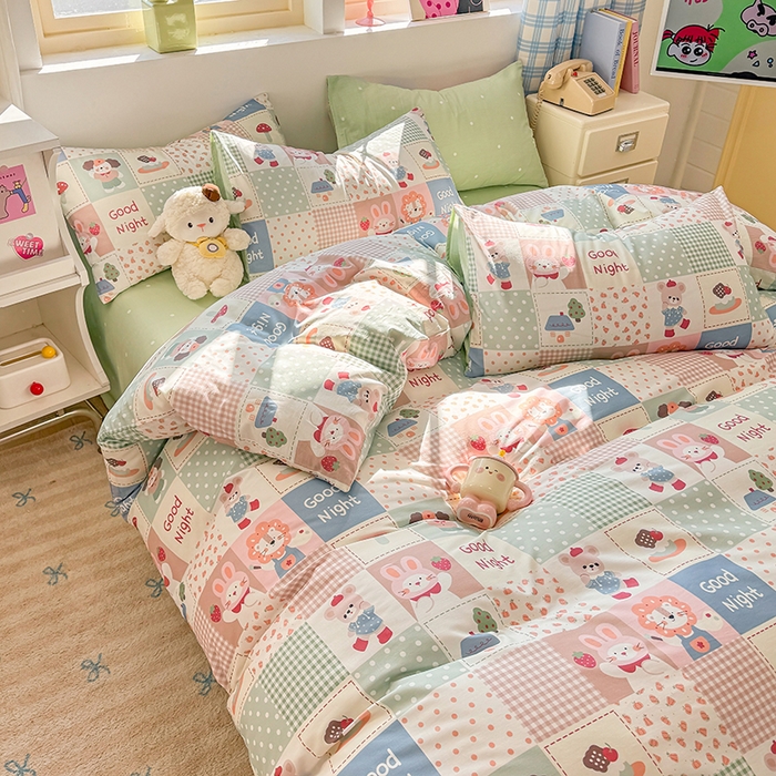 91家纺网 家纺一手货源 找家纺 （总）缦彩 2026新款卡通全棉纯棉被套单被套被套单件