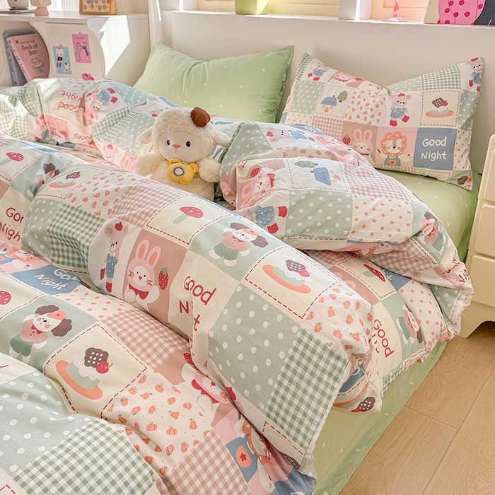 91家纺网 家纺一手货源 找家纺 （总）缦彩 2026新款卡通全棉纯棉被套单被套被套单件