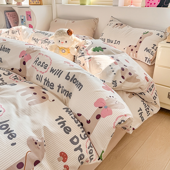 91家纺网 家纺一手货源 找家纺 （总）缦彩 2026新款卡通全棉纯棉被套单被套被套单件