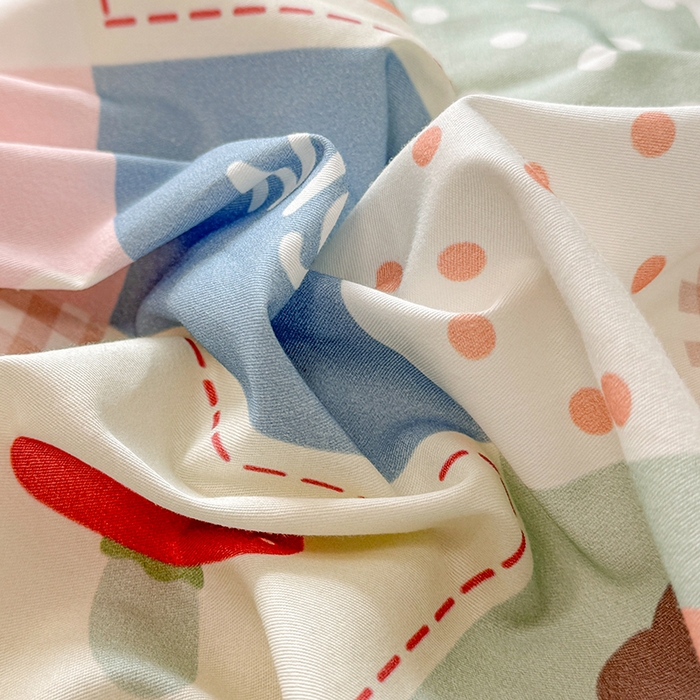 91家纺网 家纺一手货源 找家纺 缦彩 2026新款卡通全棉纯棉被套单被套被套单件 宠岛乐园