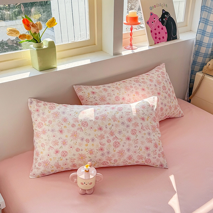 91家纺网 家纺一手货源 找家纺 缦彩 2026新款卡通全棉纯棉被套单被套被套单件 春光里