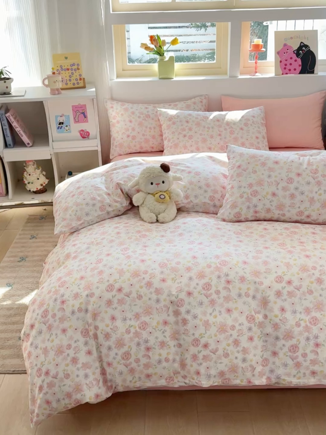 91家纺网 家纺一手货源 找家纺 缦彩 2026新款卡通全棉纯棉被套单被套被套单件 春光里
