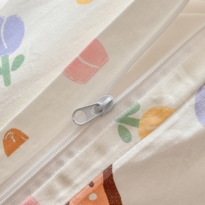 91家纺网 家纺一手货源 找家纺 缦彩 2026新款卡通全棉纯棉被套单被套被套单件 莱德-粉