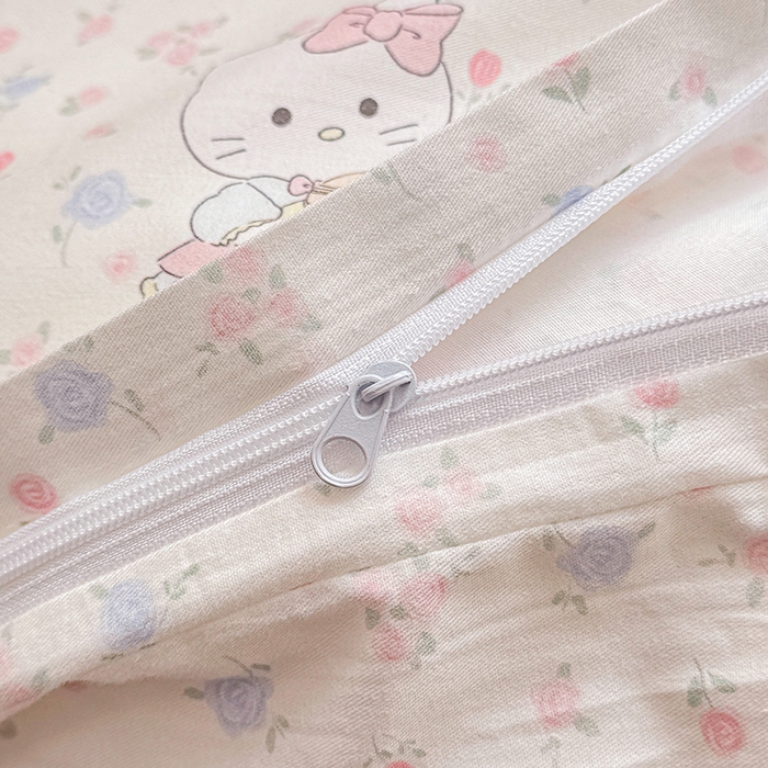 91家纺网 家纺一手货源 找家纺 缦彩 2026新款卡通全棉纯棉被套单被套被套单件 提琴猫