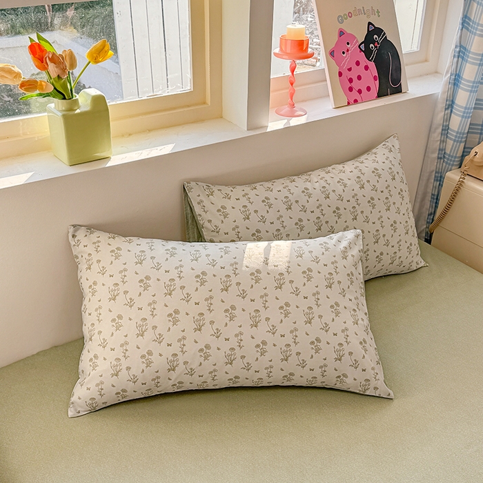 91家纺网 家纺一手货源 找家纺 缦彩 2026新款卡通全棉纯棉被套单被套被套单件 香菊-绿