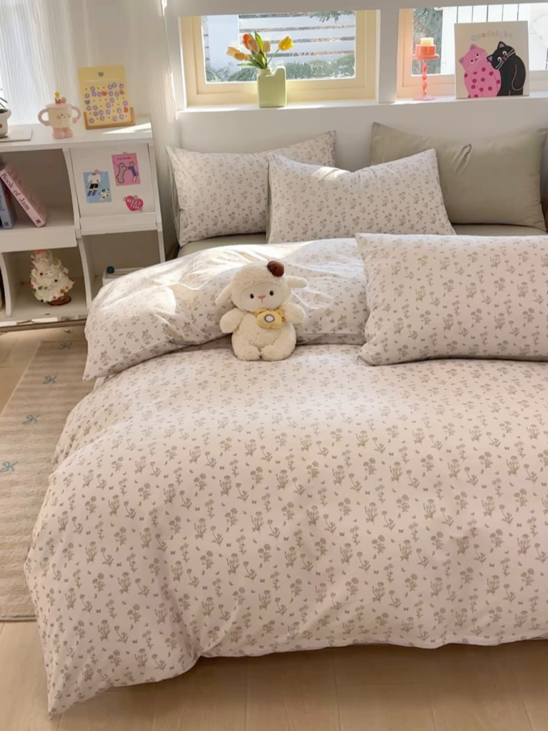 91家纺网 家纺一手货源 找家纺 缦彩 2026新款卡通全棉纯棉被套单被套被套单件 香菊-绿