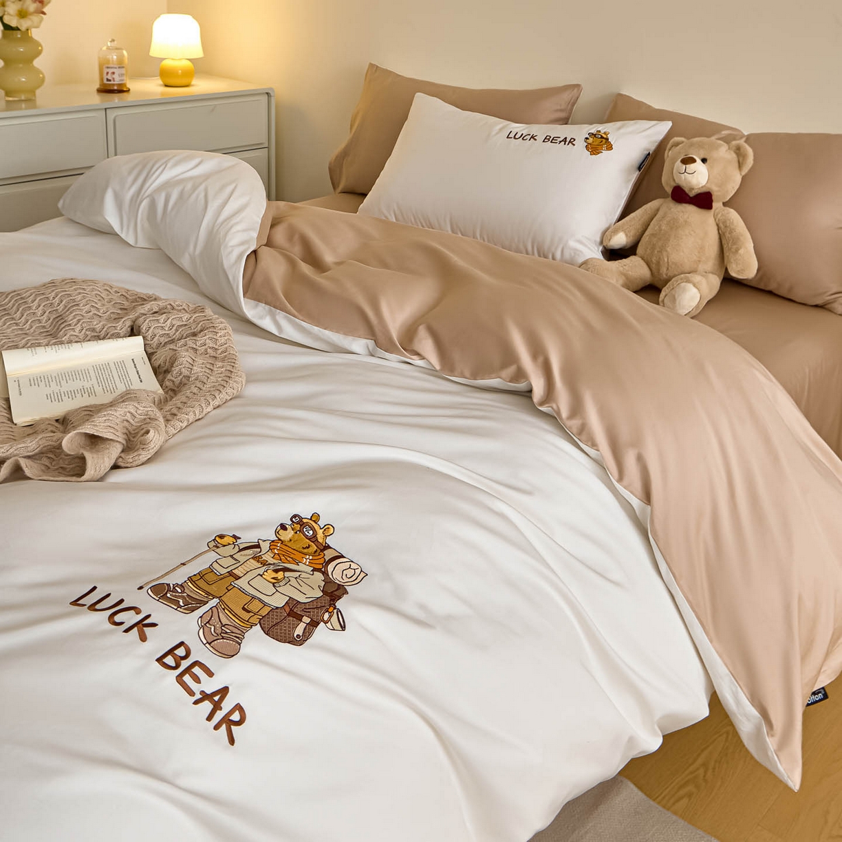 91家纺网 家纺一手货源 找家纺 （总）涵宸家纺 2026新款全棉工艺款四件套-北海道