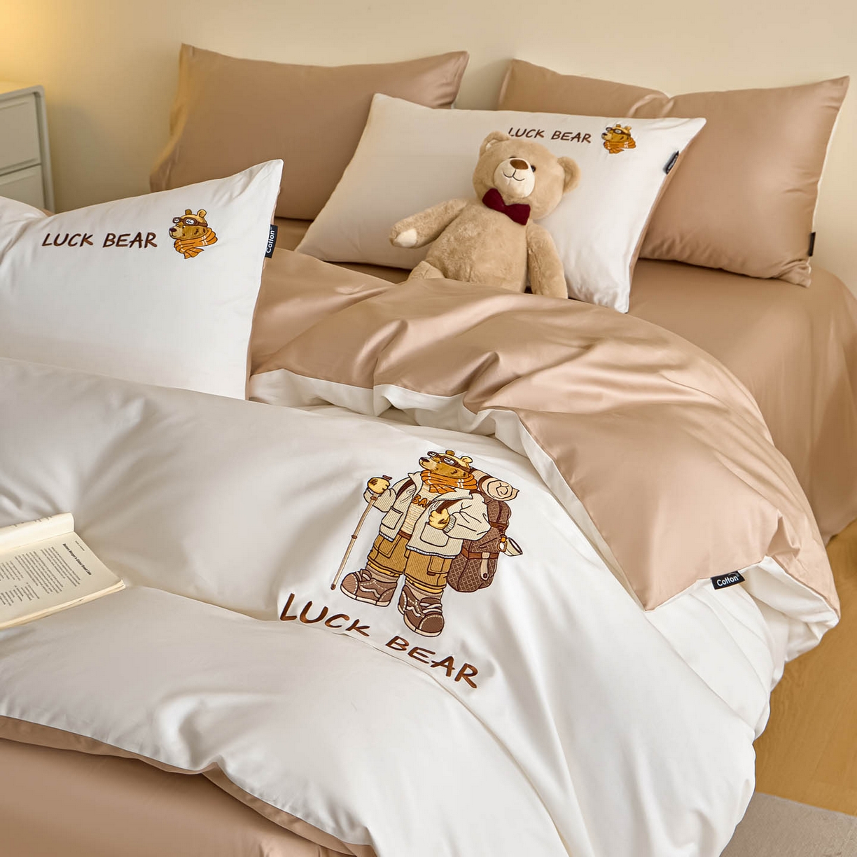 91家纺网 家纺一手货源 找家纺 涵宸家纺 2026新款全棉工艺款四件套-北海道 北海道-白