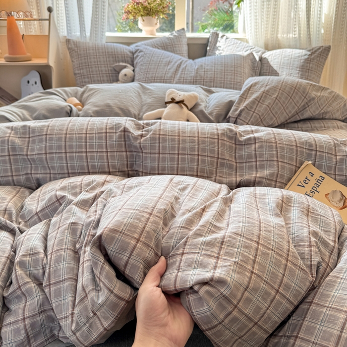 91家纺网 家纺一手货源 找家纺 丽美人家纺 2026新款A类皱皱纱双层印花单被套 BT布兰卡