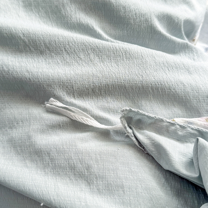 91家纺网 家纺一手货源 找家纺 丽美人家纺 2026新款A类皱皱纱双层印花单被套 BT花漫蝴蝶