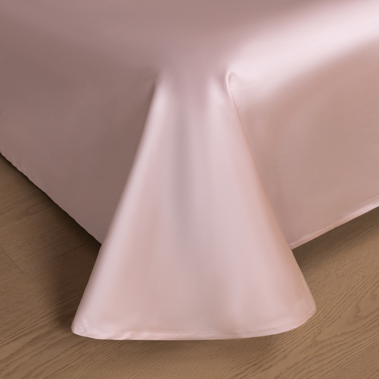 91家纺网 家纺一手货源 找家纺 禾时 2026新款全棉纯棉数码印花埋绳款四件套 花笺梦语（粉）