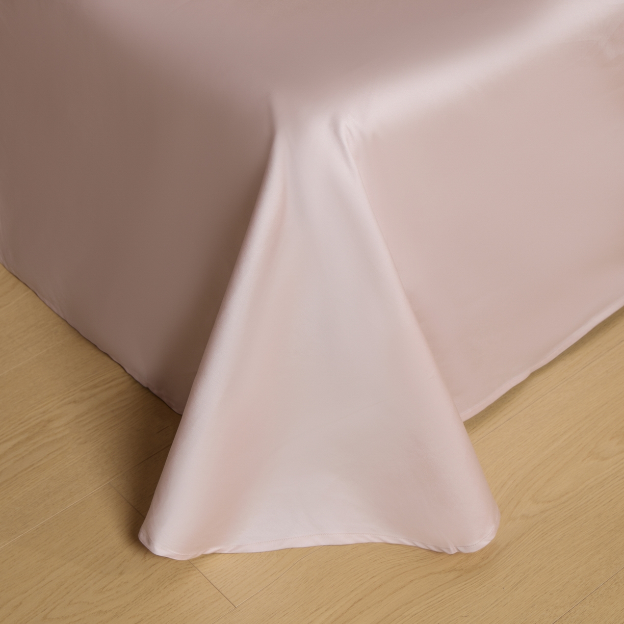 91家纺网 家纺一手货源 找家纺 禾时 2026新款全棉纯棉数码印花埋绳款四件套 浅春织梦（粉）