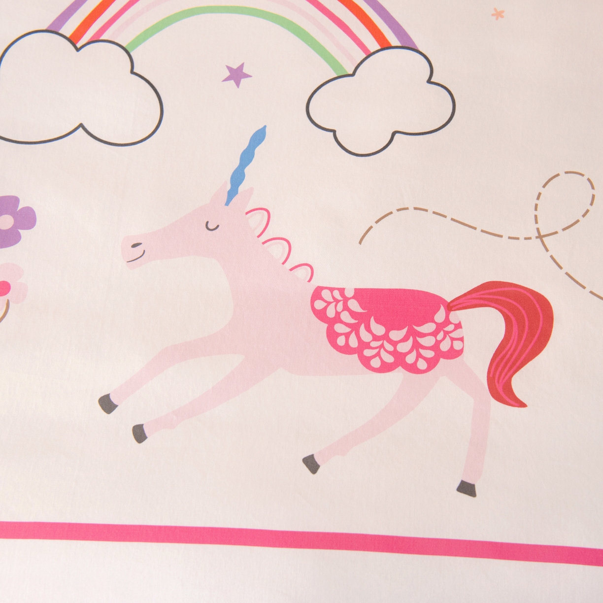 91家纺网 家纺一手货源 找家纺 御棉坊 2026新款60S全棉数码印花幼儿园儿童套件宝宝入园午睡被芯三件套 彩虹国度