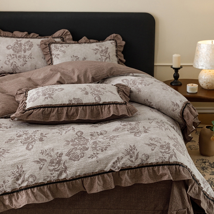 91家纺网 家纺一手货源 找家纺 （总）悦然毛巾被 2026新款原麻水洗提花四件套