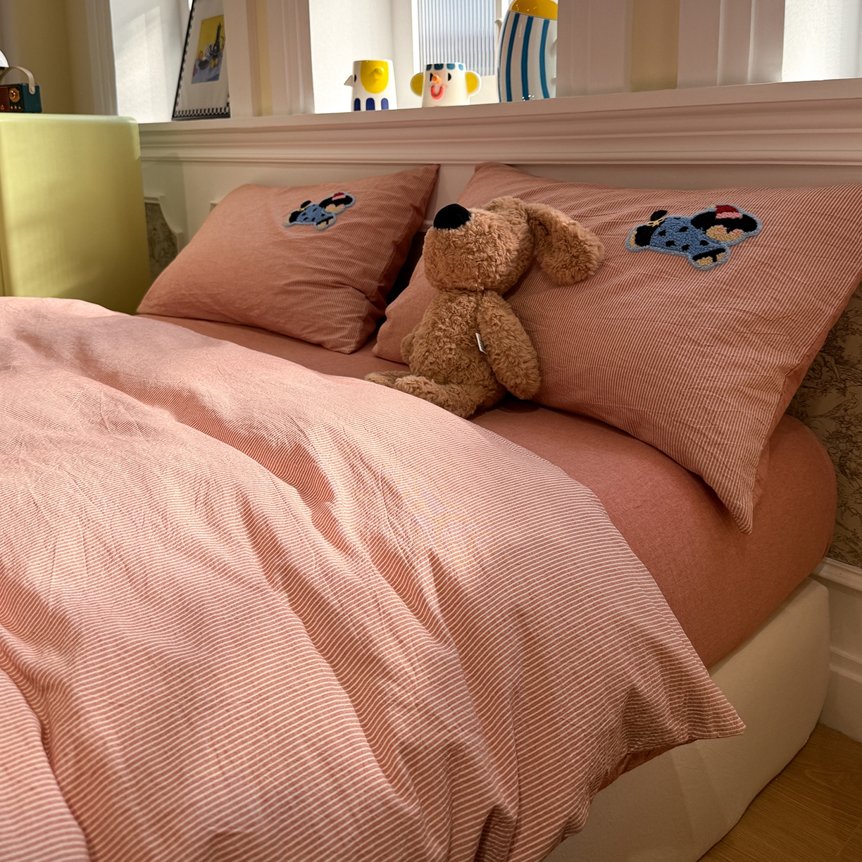 91家纺网 家纺一手货源 找家纺 （总）曼町家居 2026春夏全棉纯棉水洗棉毛巾绣四件套