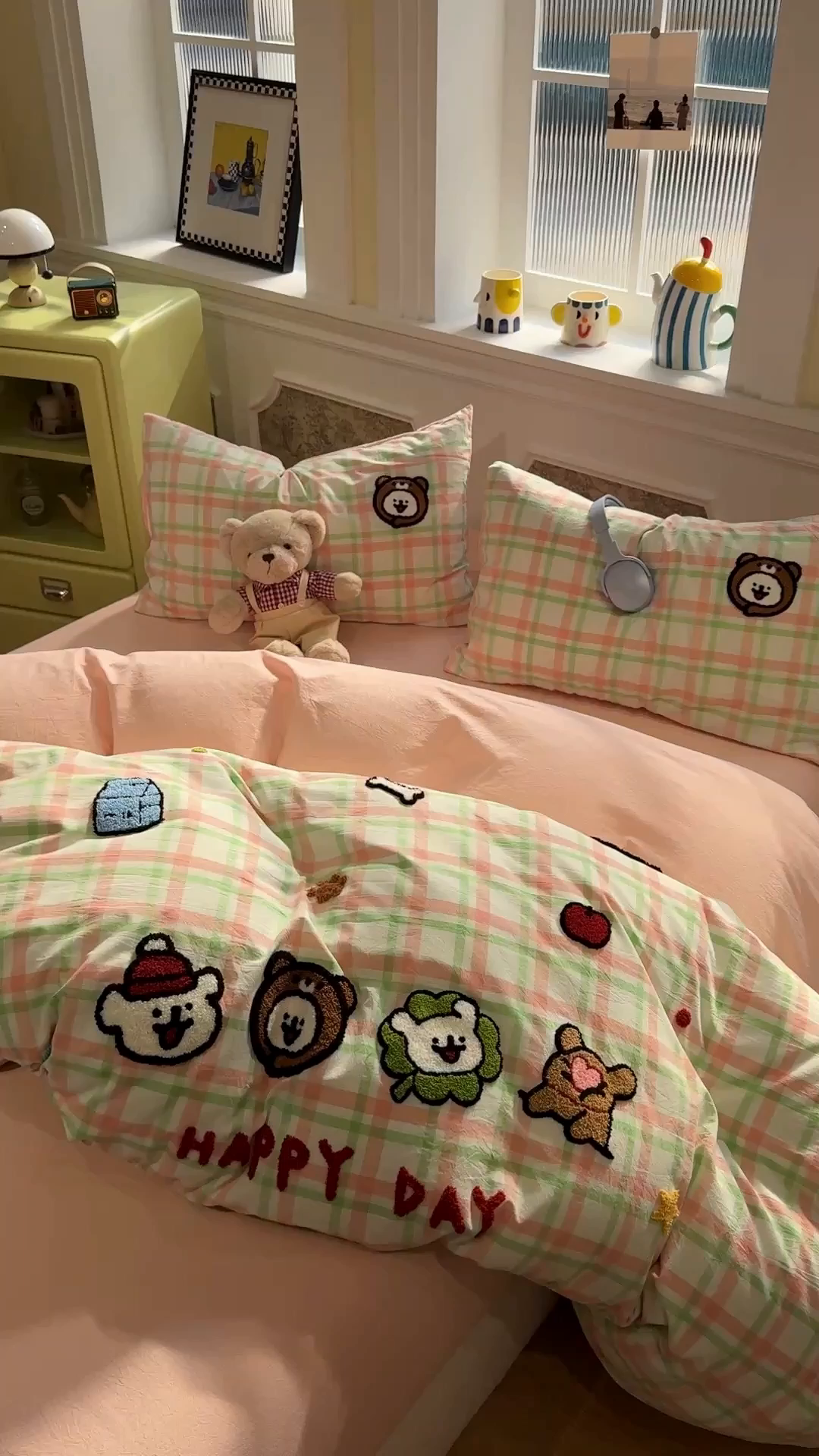 91家纺网 家纺一手货源 找家纺 曼町家居 2026春夏全棉纯棉水洗棉毛巾绣四件套 宠返星球