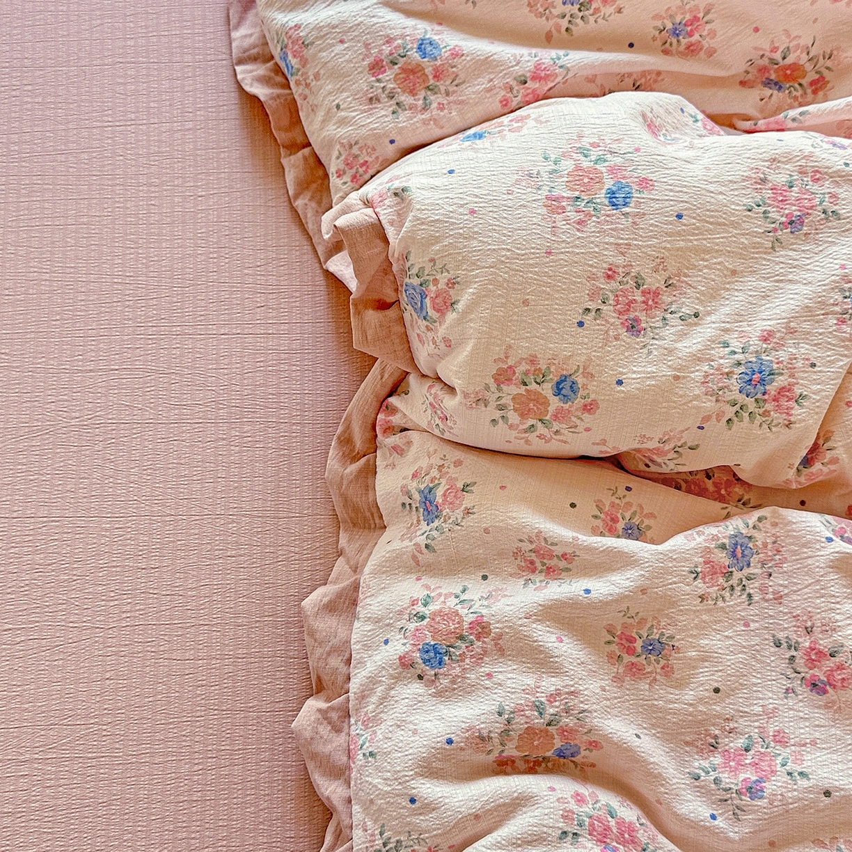 91家纺网 家纺一手货源 找家纺 （总）迪梦姿家纺 2026新款印花云感双层纱四件套