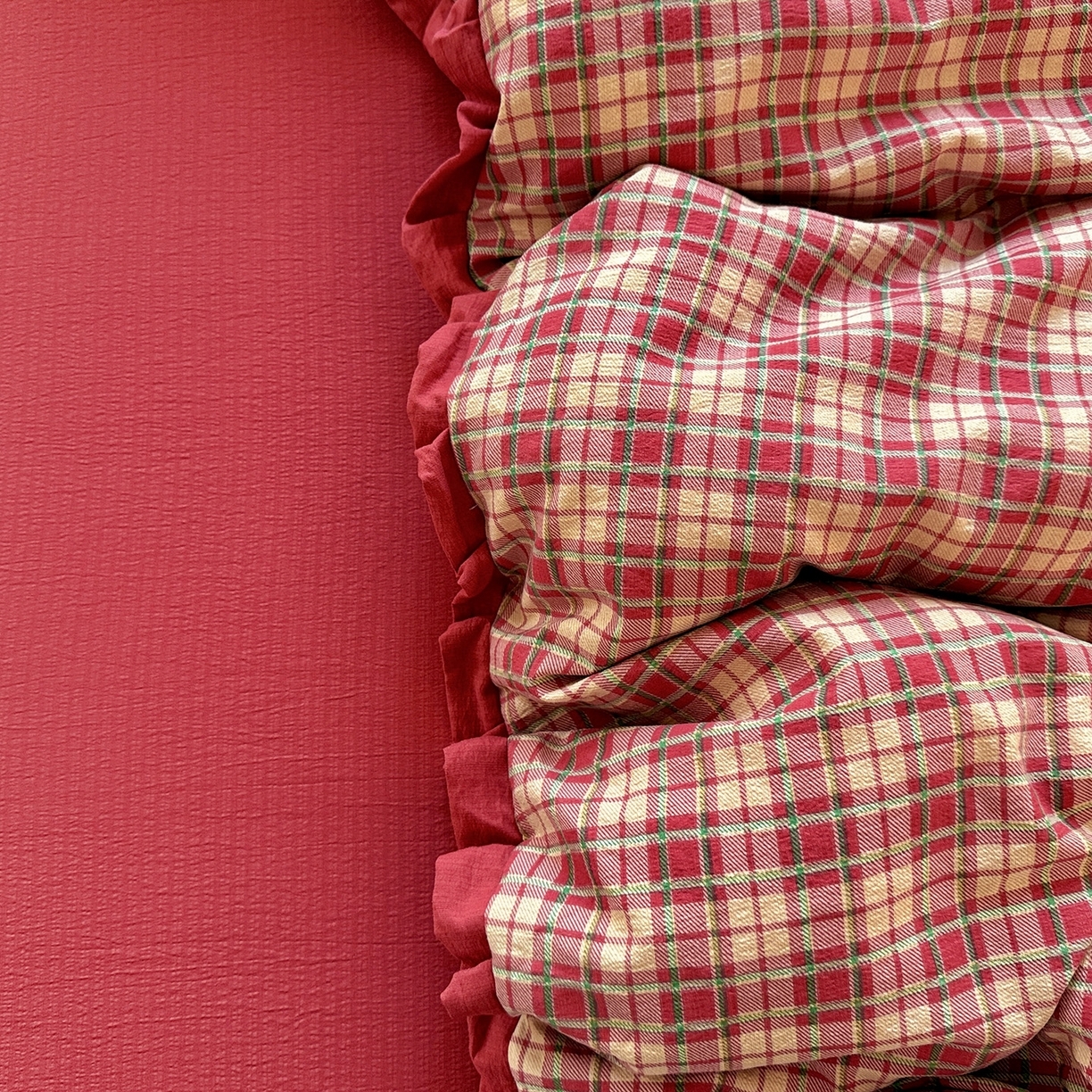 91家纺网 家纺一手货源 找家纺 （总）迪梦姿家纺 2026新款印花云感双层纱四件套