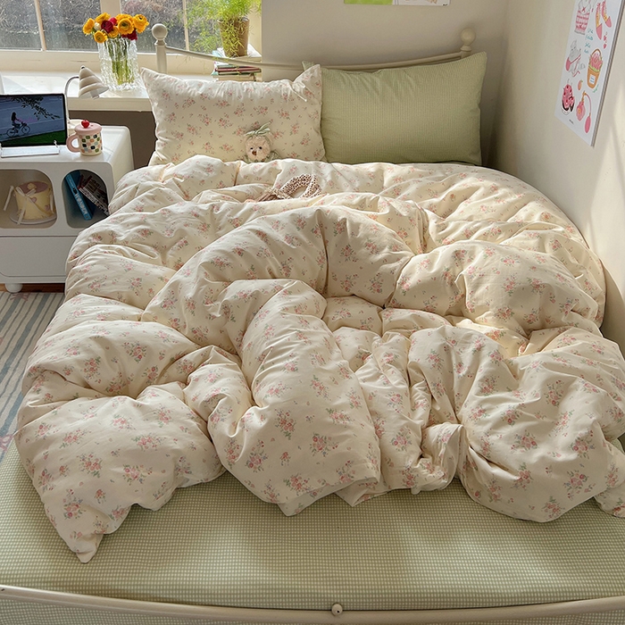 91家纺网 家纺一手货源 找家纺 （总）瑞莱 2025全新纯棉清新小碎花四件套