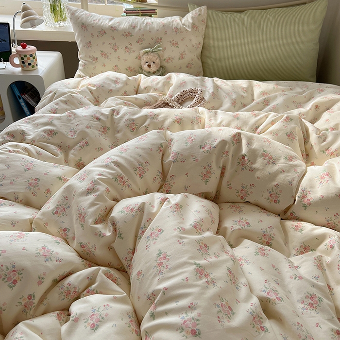 91家纺网 家纺一手货源 找家纺 （总）瑞莱 2025全新纯棉清新小碎花四件套