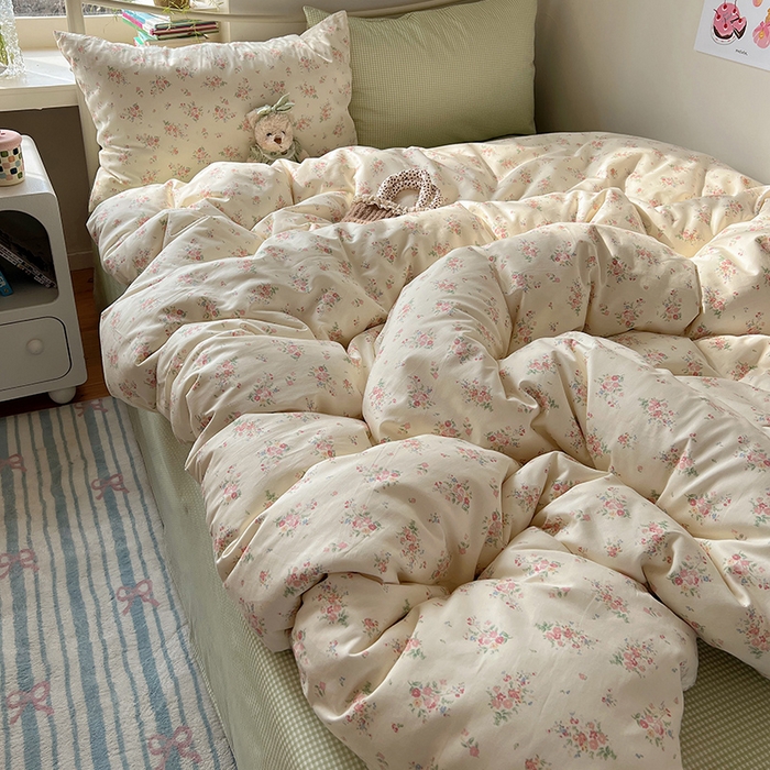 91家纺网 家纺一手货源 找家纺 （总）瑞莱 2025全新纯棉清新小碎花四件套