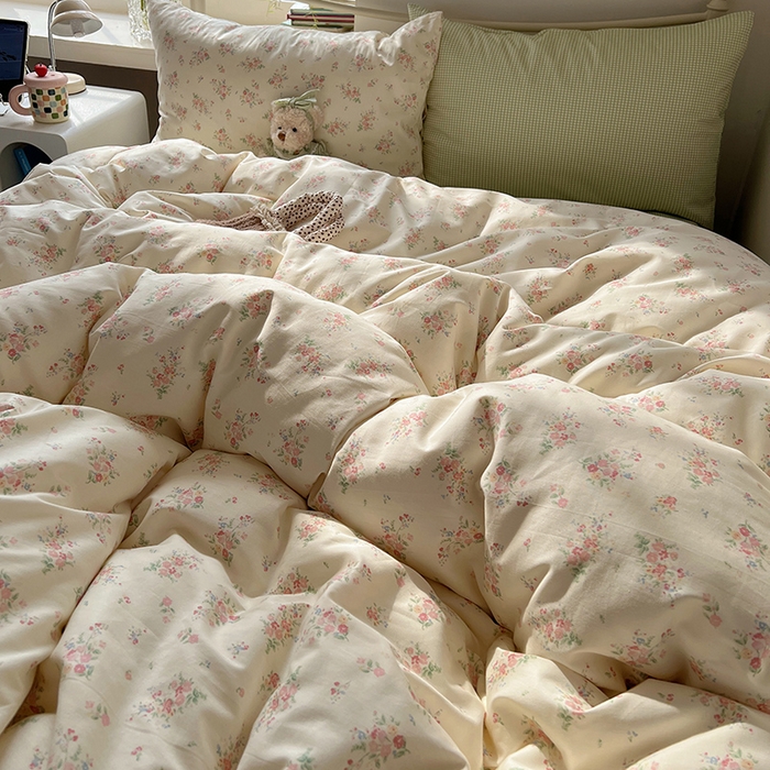 91家纺网 家纺一手货源 找家纺 （总）瑞莱 2025全新纯棉清新小碎花四件套