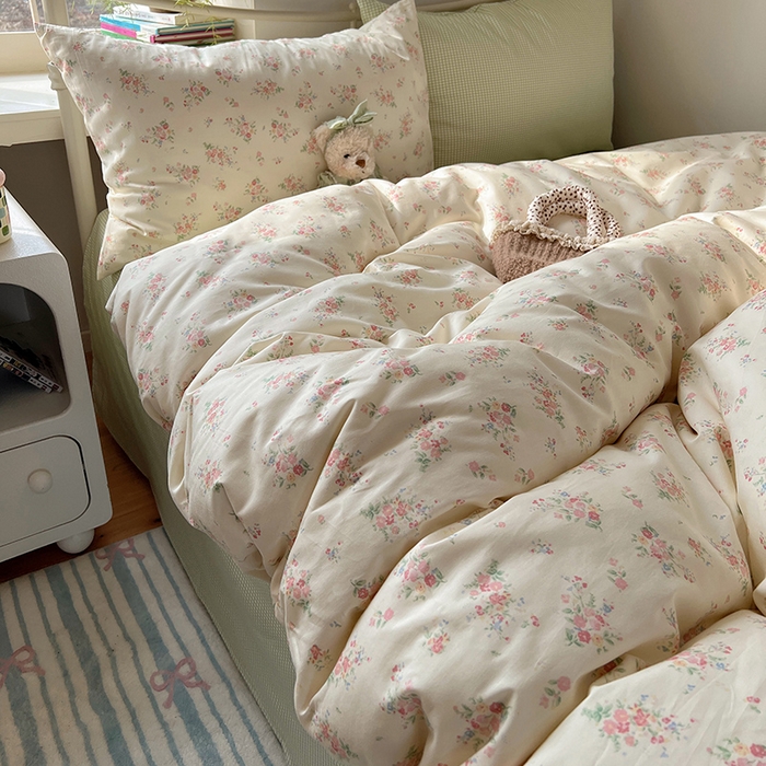 91家纺网 家纺一手货源 找家纺 （总）瑞莱 2025全新纯棉清新小碎花四件套